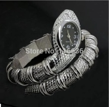 High Quality Metal Band Watch Women Gold SERPENT Silver Snake wristwatch casual women New Fashion 40z