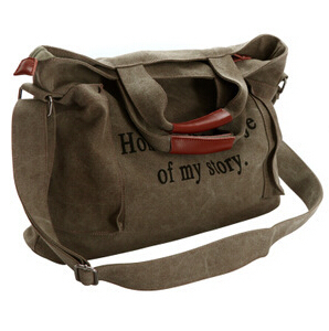 2014 New Women s fashion canvas handbag large capacity travel sports messenger bag female short trips