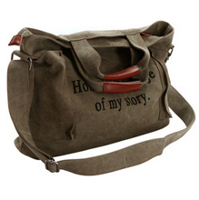 2014 New Women s fashion canvas handbag large capacity travel sports messenger bag female short trips