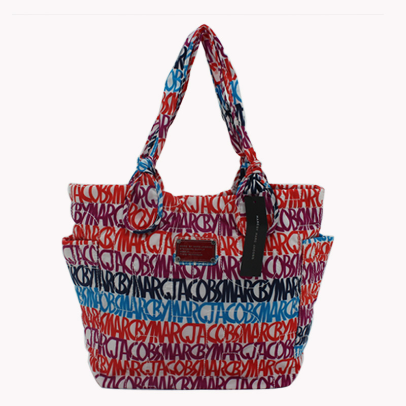 free shipping women s Mj bag electric nylon shoulder bag multicolour small letters women s handbag