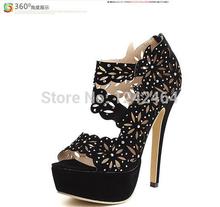 2014new style sandals Europe and United States diamond scales hollow out decorative pattern a stiletto sandals