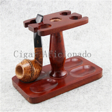 PIPE Gadgets HOT Sale Wood Smoking Tobacco Pipe Rack Hold 4 Pipes Best Gift  for Smoker