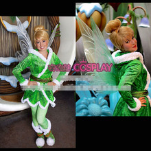 New Arrival Custom made Tinker Bell Dress Cosplay Costume Not include Wing