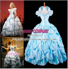 New Arrival Custom made Cinderella Princess Dress Gorgeous Version Cosplay Costume