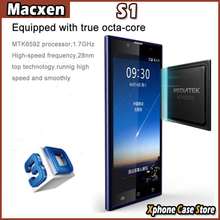 5.5” HD 3D Screen Mobile Phone MACXEN S1 MTK6592 Octa Core 1.7GHz Phones RAM 2GB ROM 32GB 3G Android 4.2 WCDMA and GSM Network