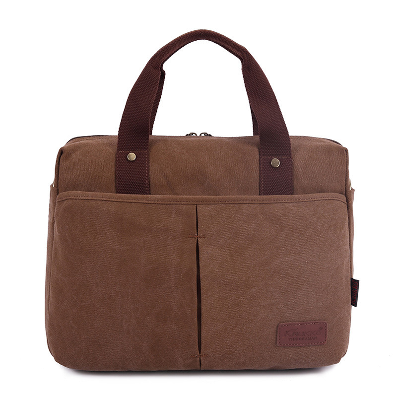 Simple and stylish canvas bag high quality men handbag shoulder bag crossbody bag fashion women bag