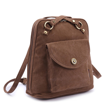 New single shoulder bag dual purpose ladies bag college wind Korean leisure fashion canvas bag women