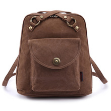 New single shoulder bag dual purpose ladies bag college wind Korean leisure fashion canvas bag women