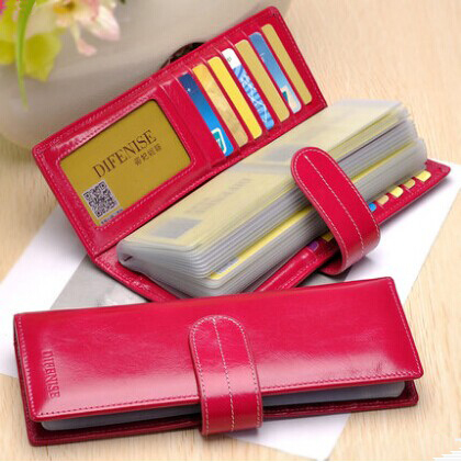 Men Women Credit Card Holder Case card holder wallet Business Card Package Whole Genuine Leather Bag