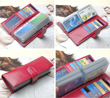 Men Women Credit Card Holder Case card holder wallet Business Card Package Whole Genuine Leather Bag
