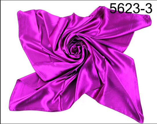 scarf women 2014 spring solid color silk scarf satin large square scarf 90 90 cm bandana