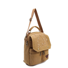 New arrival Korean women vintage handbag sweet small satchel canvas bag fashion multi function women bag