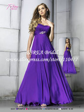 Custom Made Strapless Empire Chiffon Long Maternity Evening Dress Purple Prom Gowns JR392 Open Back