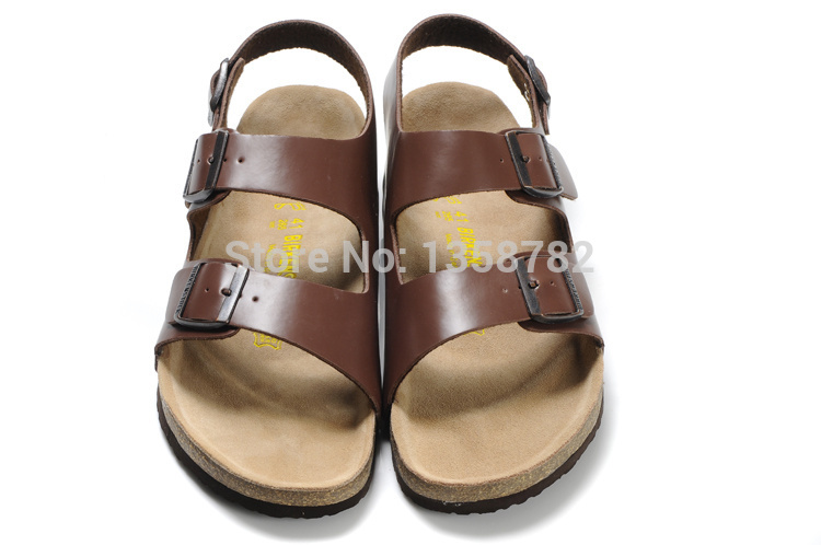 New 2014 summer men and women sandals birkenstock sandals buckle sandals soft platform Baken shoes big