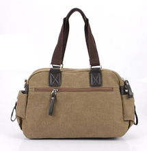 On sale unisex travel sports handbag men s casual large capacity shoulder bag with leather for