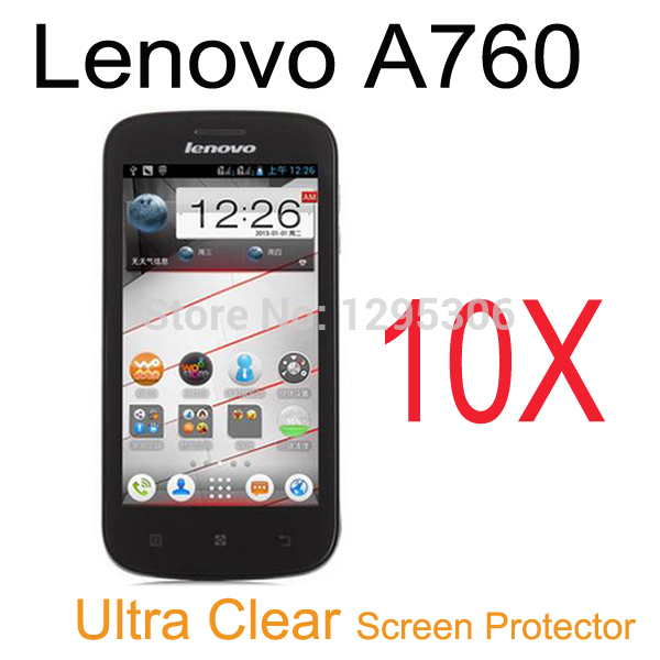 10pcs Octa Core Lenovo A760 Ultra Clear Screen Protector LCD Screen Protective Guard Film Cover For