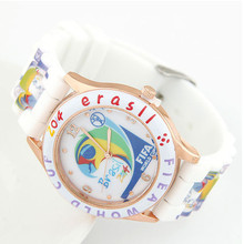 2014Hot Sale New design Brazil World Cup casual sports watch free shipping High Quality Low Price