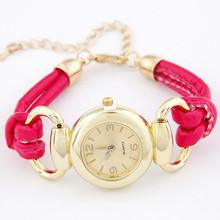 2014 Hot Sale New design Concise fashion casual women s bracelet watch free shipping High Quality