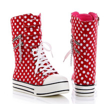 Size 35-39 2014 new arrive women boots fashion women canvas autumn boots platform girl canvas vintage boots free shipping