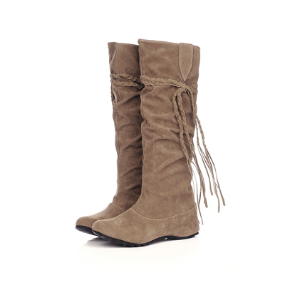 Size 34 43 New women Winter snow Boots Hidden Increased Boots Non slip Bottom High Top