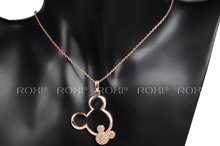 ROXI 2014 New Fashion Jewelry Rose Gold Plated Statement Cute Mickey Necklace For Women Party Wedding