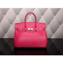 Luxury geninue leather bag/women handbag with Gold Plating lock soft leather with leather string open clutch/bolsa de praia
