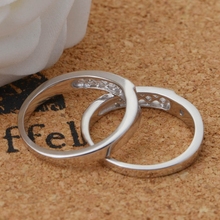 2Pcs Silver Couple Gothic Love Rings for Women Anillos Anel Masculino Prata 925 Men Wedding Ring