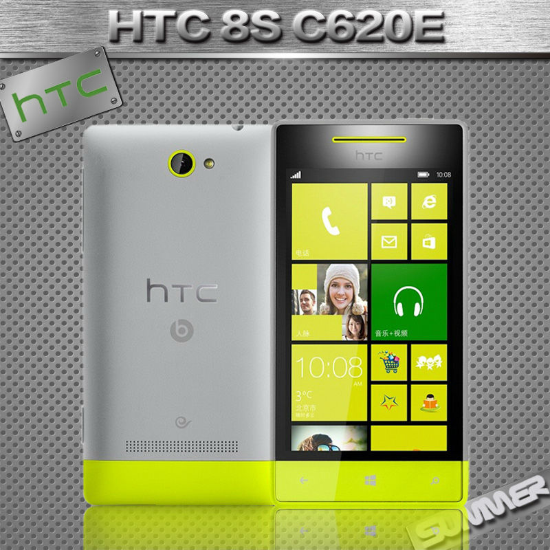 Original Unlocked Dual Core HTC 8S A620e Cell Phones Windows Phone 8 5MP Wifi GPS 4