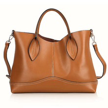 Luxury edition vintage oil wax cowhide geniune leather bag women handbag/shoulder bag with thread decoration bolsa feminina