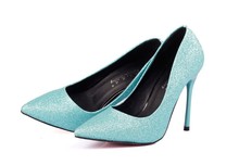 Hot sales women designer shoes candy color fashion high heels pointed shoes free shipping