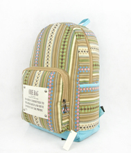 2014 New Vintage Women Girls Canvas Flower Floral Print School Shoulder Bag School Mochila Backpack Rucksack