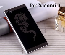 Hot Sale Dark Dragon New Arrival acrylic Back Cover Skin Case for Xiaomi 3 M3 Mi3 M 3 3S MIUI, Free Shipping