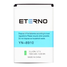 1500mAh Battery for Samsung i8910/ 7300/ B7330/ B7610/ B7620/ H1/ i5700/ M1  (EB504465VUC) Eterno Mobile Phone Battery