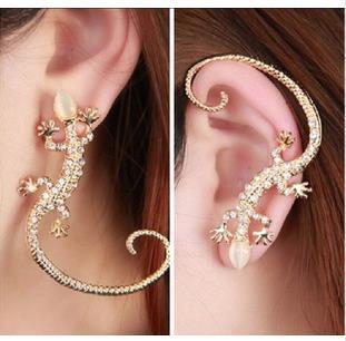 Accessories New Fashion stud earrings gold Color gekkonidae lizard hot selling earrings