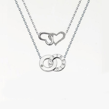 Wholesale or retail 45cm 925 sterling silver Love Necklace Jewelry ST-NK-009