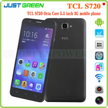 TCL S720 Android Phones 5.5 Inch 1280X720P IPS MTK6592 Octa Core Android 4.2 1GB RAM 8GB ROM 3G WCDMA 8.0MP Camera Dual SIM