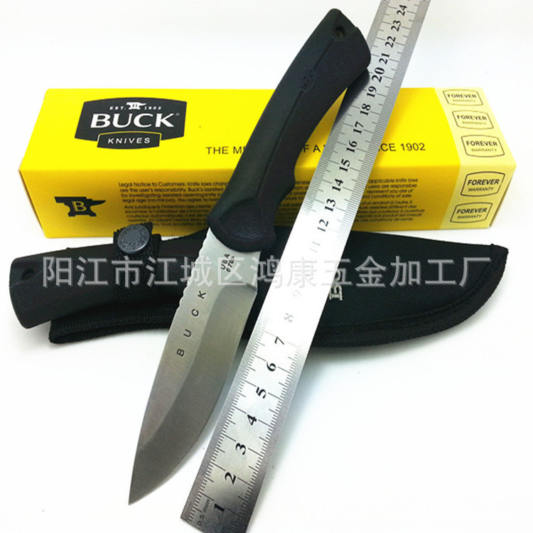 BUCK679 59HRC 420HC exterior camping ferramenta faca fixa coleção present