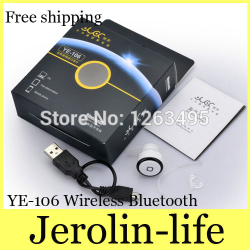  2014 New Arrival Mono Wireless Universal Bluetooth Headset YE 106 Super Mini fashion for all