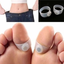 Hot Sale Practical New Original Magnetic Silicon Foot Massage Toe Ring Weight Loss Slimming Easy Healthy Drop Shipping HG-0644