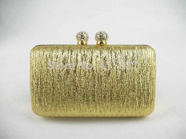 614 Crystal GOLD Lady Fashion Wedding Bridal Party Night Evening purse handbag clutch bag case IN
