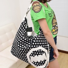 2014 Fashion new korean wave point Canvas Handbag women’s Shoulder Bag Messenger Bag