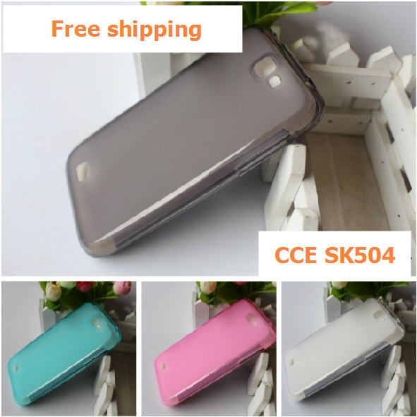 Free Shipping CCE SK504 Motion Plus Cover Soft Silicon TPU Protective Case For CCE SK504 SK502