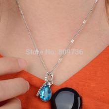 Hot Women Crystal Rhinestone Drop Chain Necklace Pendant For Women Jewelry Statement Bijouterie Accessories Gift 2014