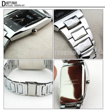 Hot Selling Fashion Classic square men full steel watch top grade men quartz watch business wristwatches