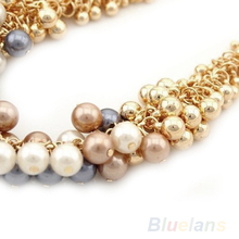 Fashion beautiful delicate Occident Style hyperbole Multilayer pearl necklace Nacklaces pendants 1GLZ