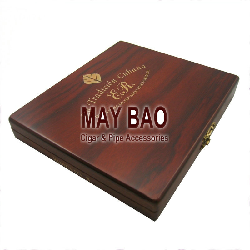 MAYBAO 5.3" La Cubana Wood Cigar Humidor Cigar Case Wooden Cigar Box