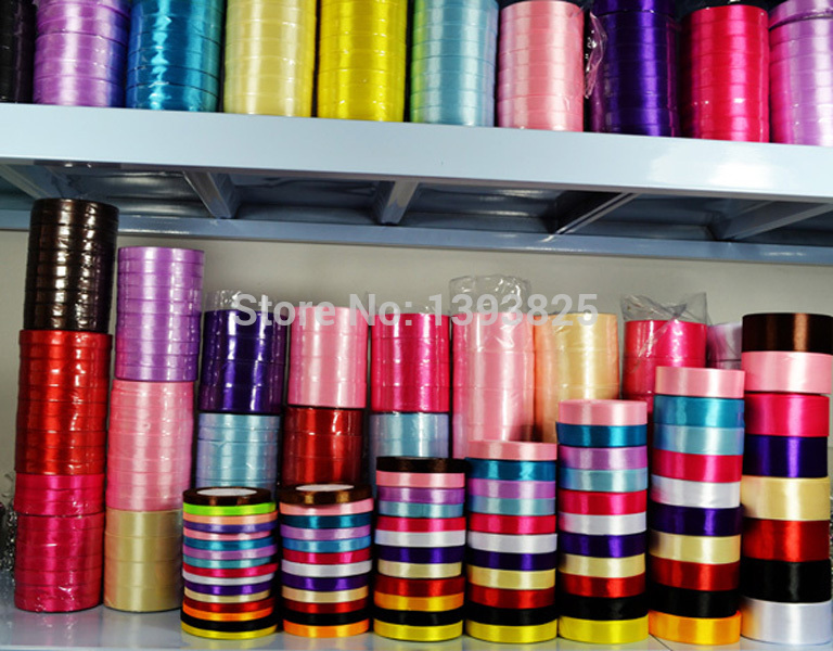 1 Roll 25Yards 3//8/" 10mm Satin Ribbon Bow Wedding Party Xmas Birthday Decoration