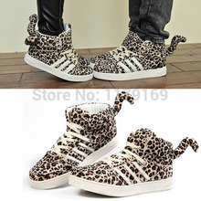 Men women lover Winter fashion tiger tail lace up loafers sneakers Leopard grain mocassin Driving board deck shoes flats XX08