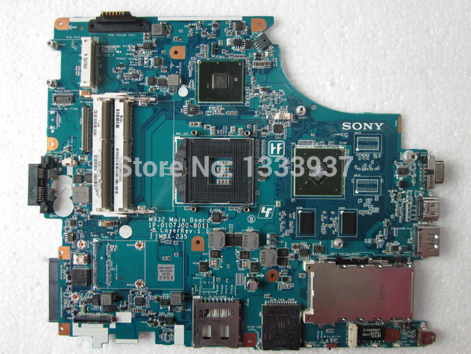 Original For laptop sony vaio m932 mbx-235 main board 1P-0107J00-8011 NVIDIA N11M-GE1-B-B1 test 100%