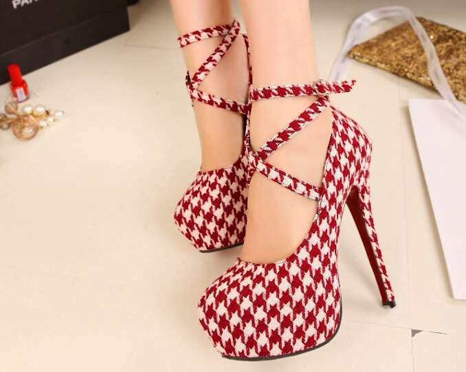 Fashion women s shoes in the spring and autumn 2014 new suede heel with hollow out